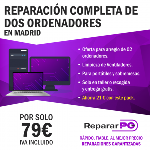 pack reparacion 2 equipos