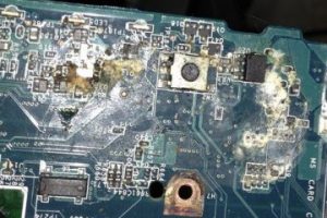 Reparacion portatil mojado