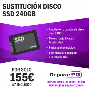 Sustitucion SSD 240