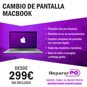 Cambio pantalla MacBook