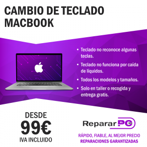 cambio teclado macbook