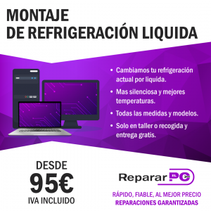 Montaje refrigeración liquida