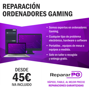 arreglo de equipos gaming