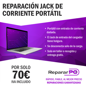 Reparación dc jack
